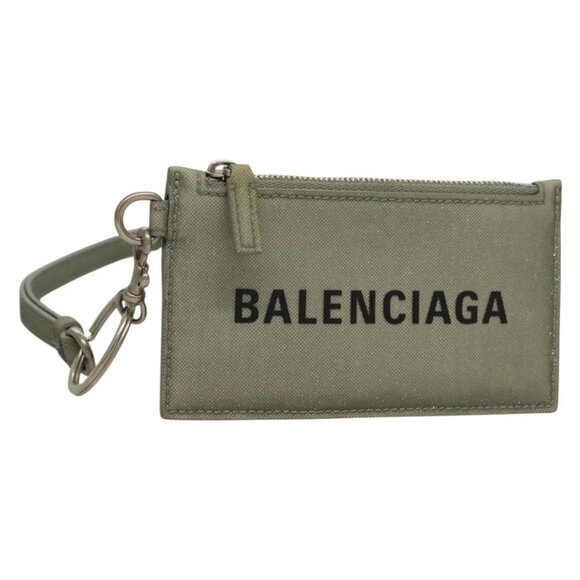 BALENCIAGA Neck Pouch Canvas Gray 594548 Auth 135584 - Picture 1 of 15